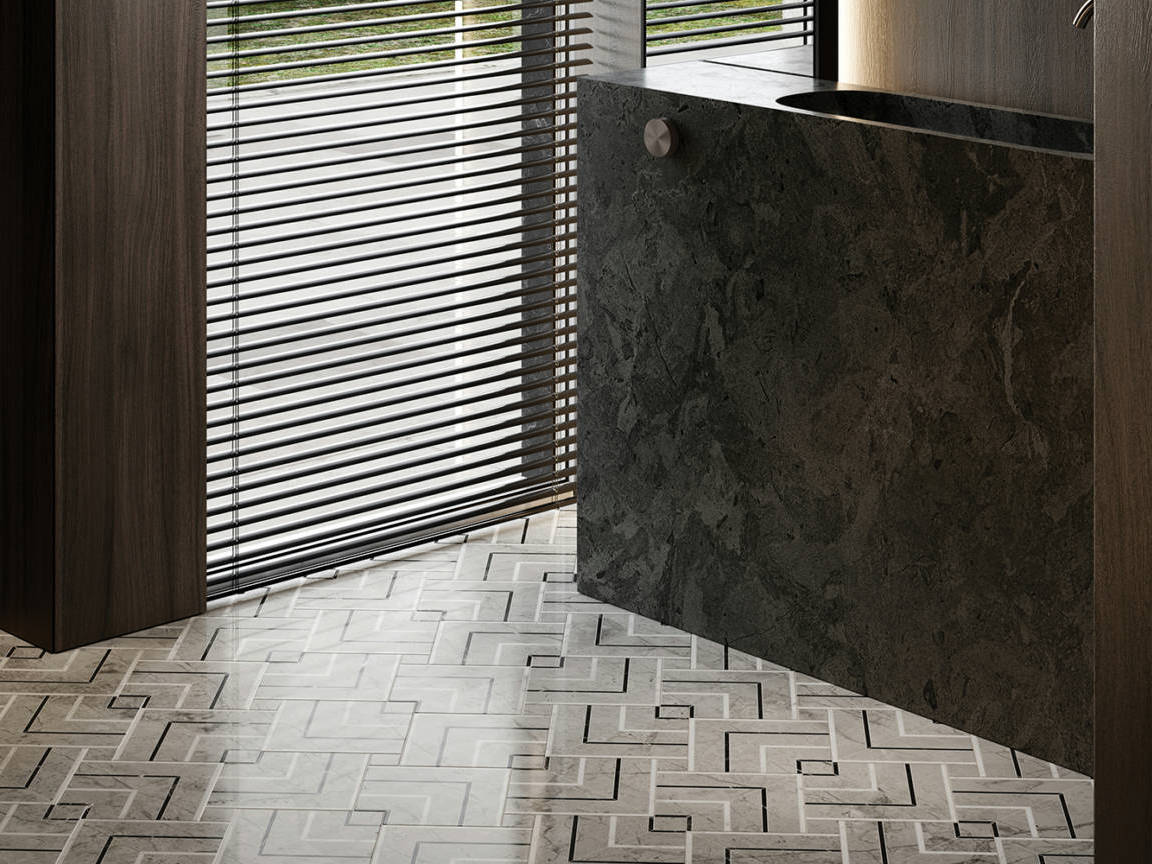 Luxury Roma Argento Picco Mosaic 2 | North Hills Flooring