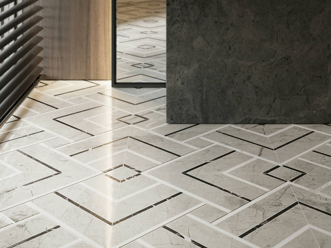 Luxury Roma Argento Picco Mosaic 3 | North Hills Flooring
