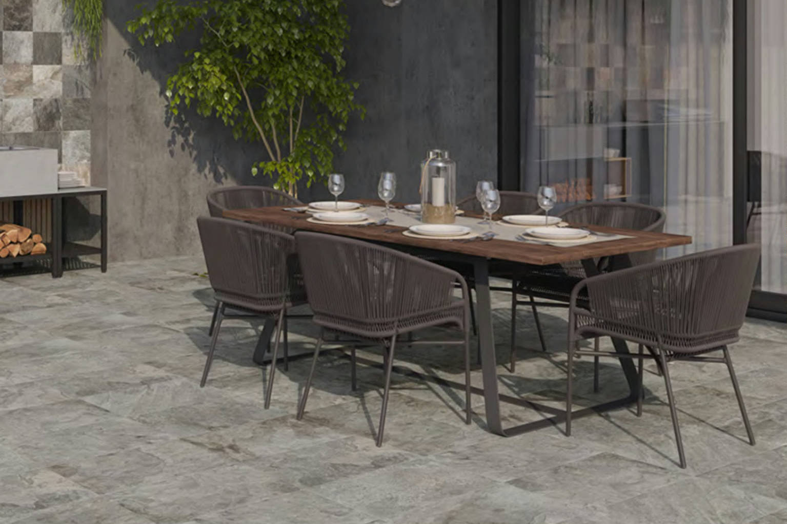 Nepal Slate Chitwan Gris12x24 | North Hills Flooring