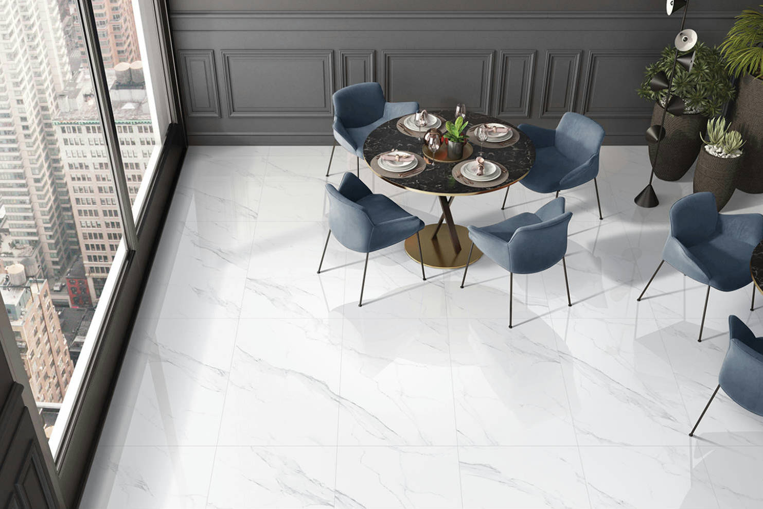 Treasure Statuario 24x48 Polished | North Hills Flooring