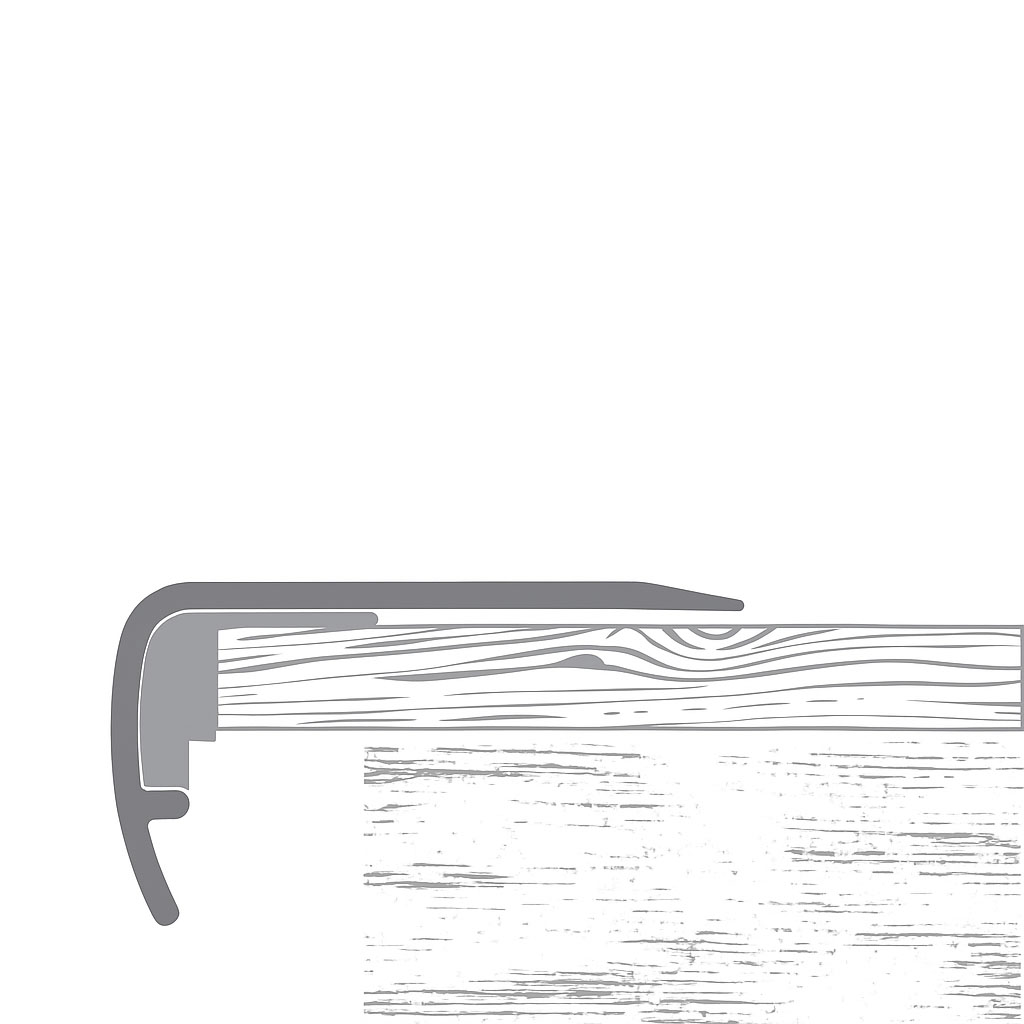 Stairnose 4552-Graphite Blend | North Hills Flooring