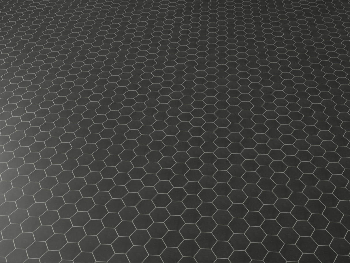 Ashland Black Hexagon 3X3 | North Hills Flooring