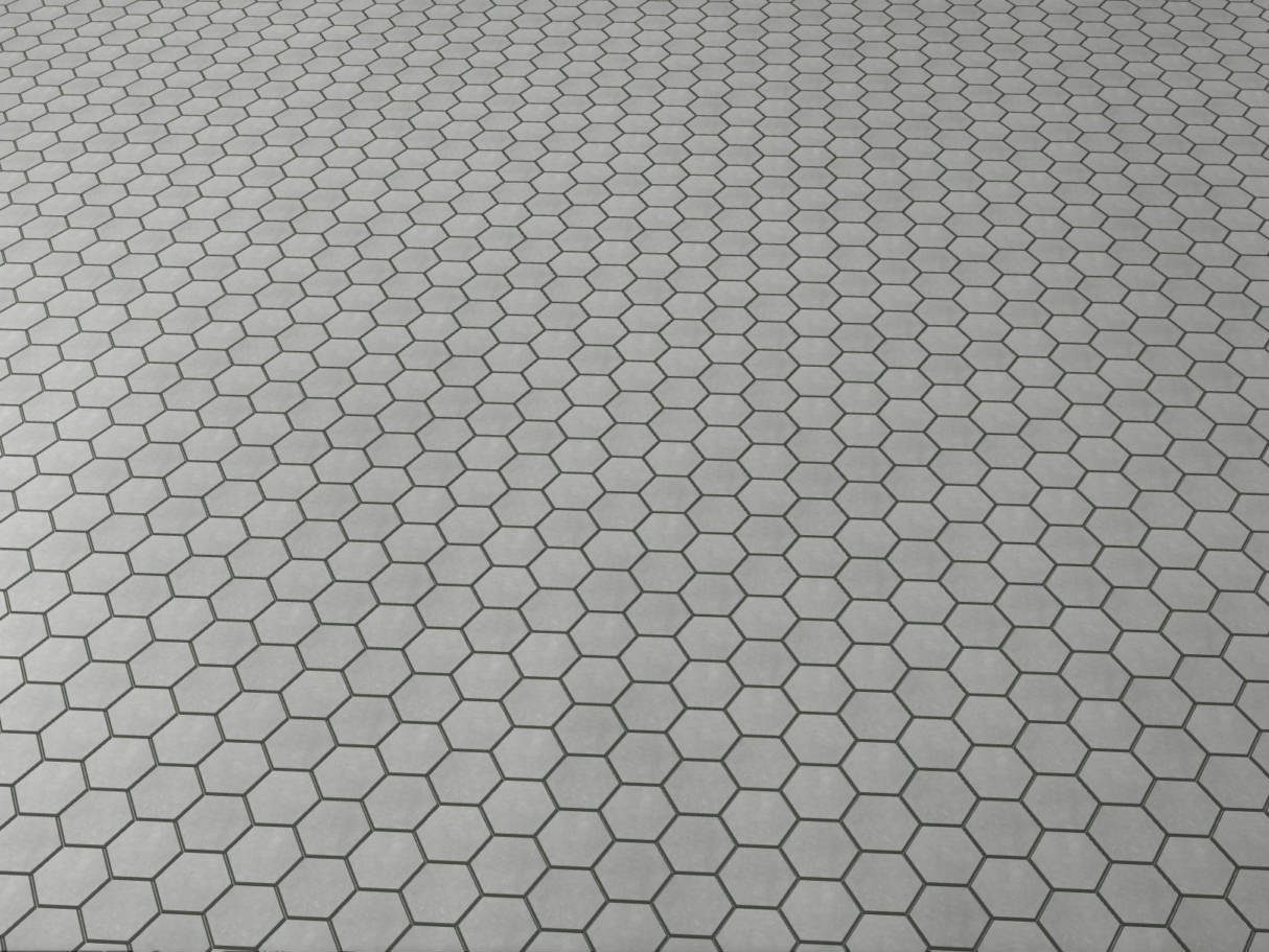 Ashland Grey Hexagon 3X3 | North Hills Flooring