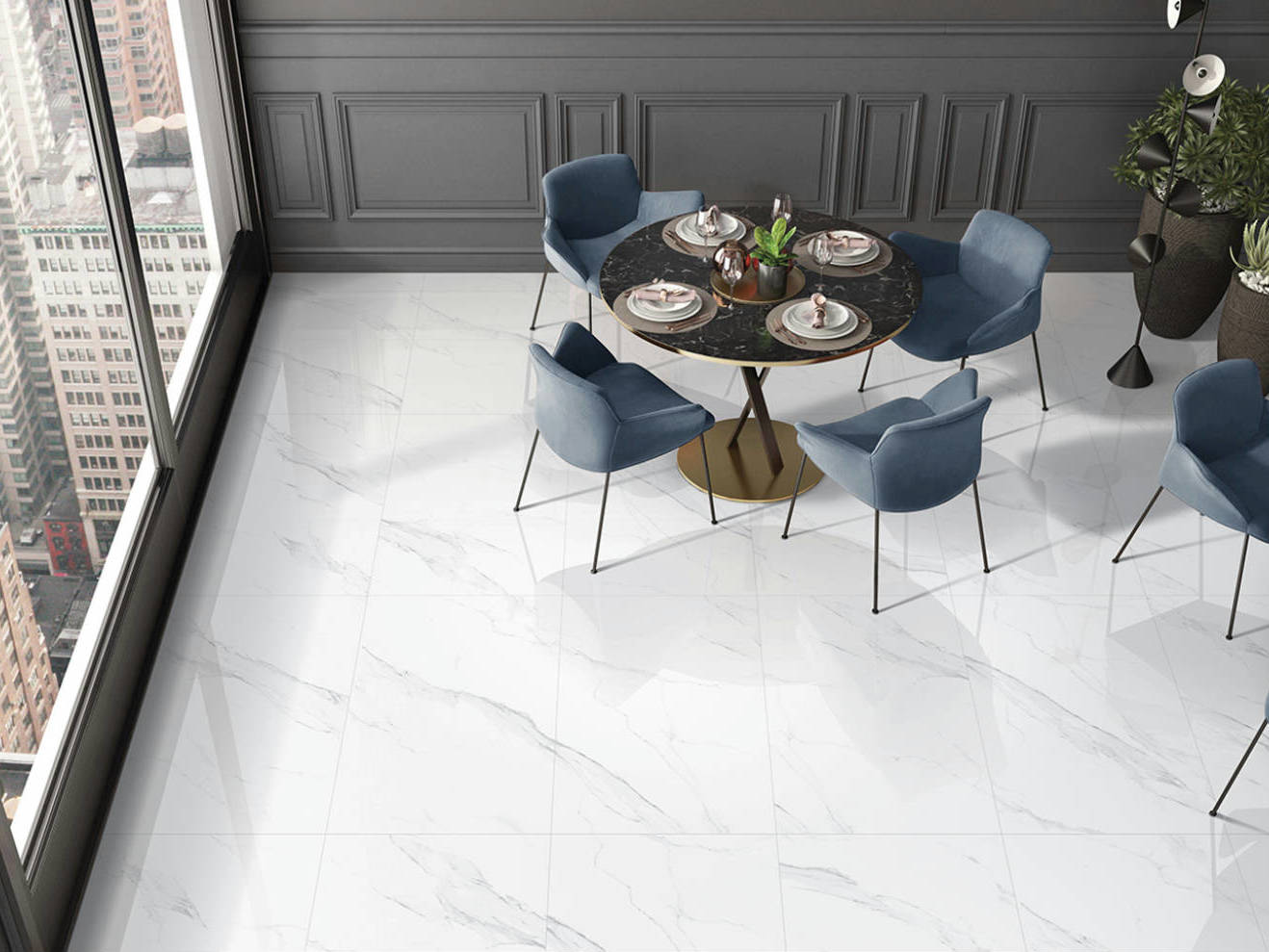 Treasure Statuario 24x48 Polished | North Hills Flooring