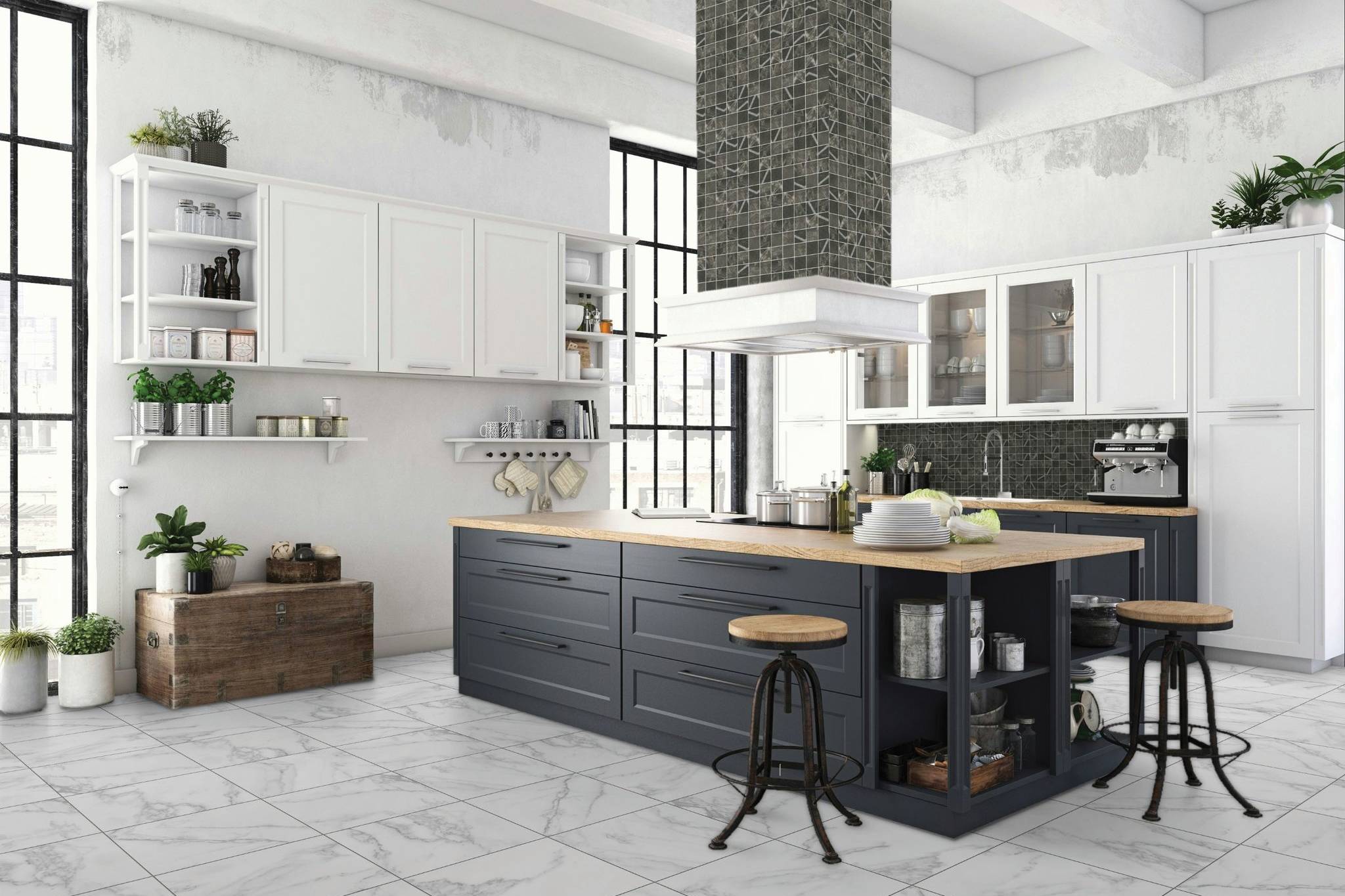 Florence Bianco and Carbon | North Hills Flooring