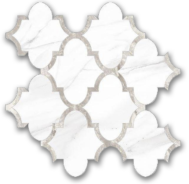 Polished Infatuation Arabesque Mosaic | North Hills Flooring
