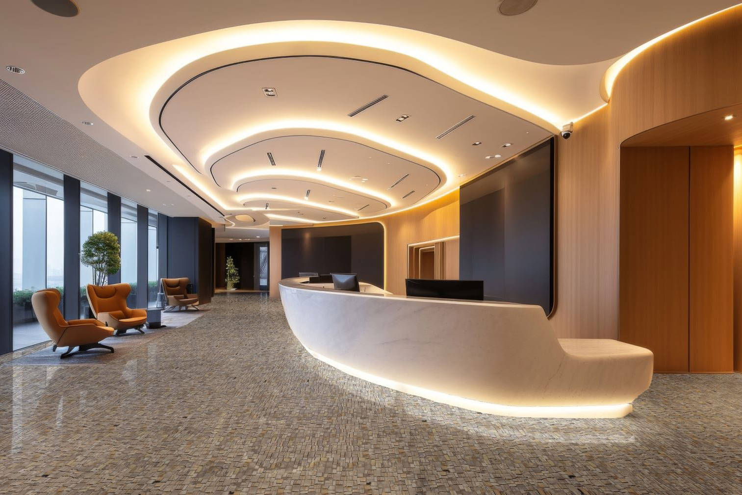 Cubic Fossil Wood Stone  | North Hills Flooring