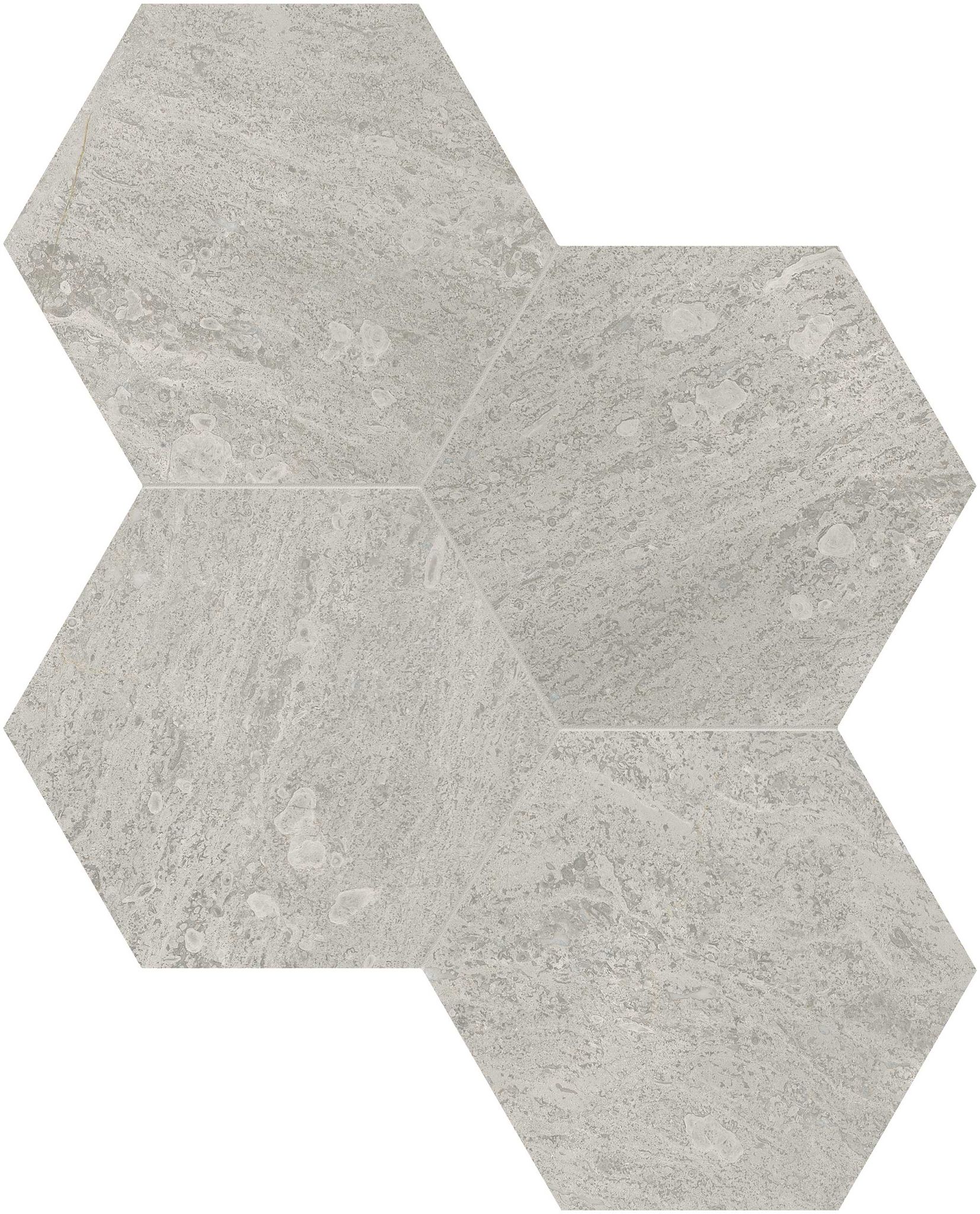 Anciano Grigio 6 Hexagon Mosaic | North Hills Flooring