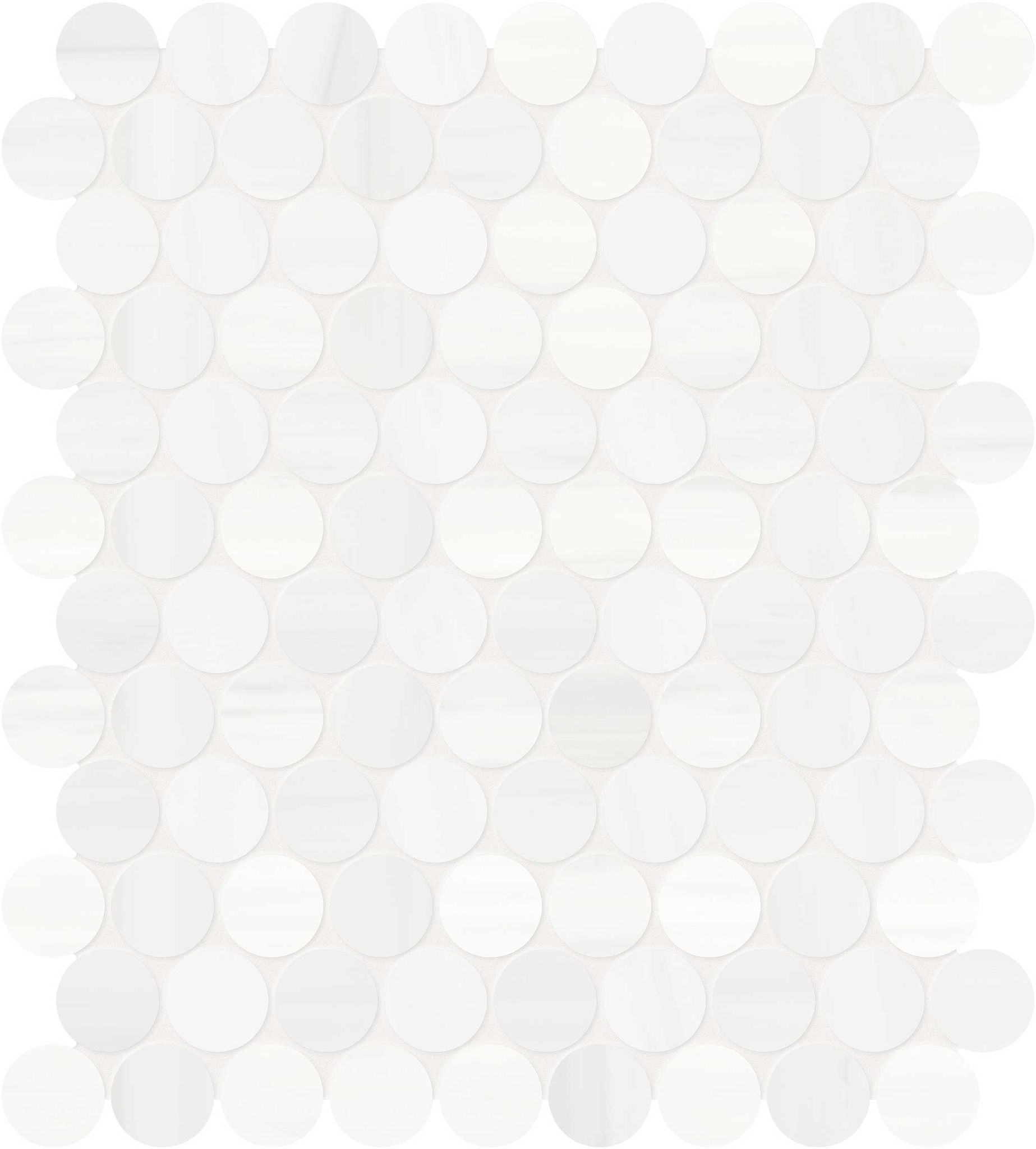 Cosmo Lumino 1.25 Penny Round Mosaic | North Hills Flooring