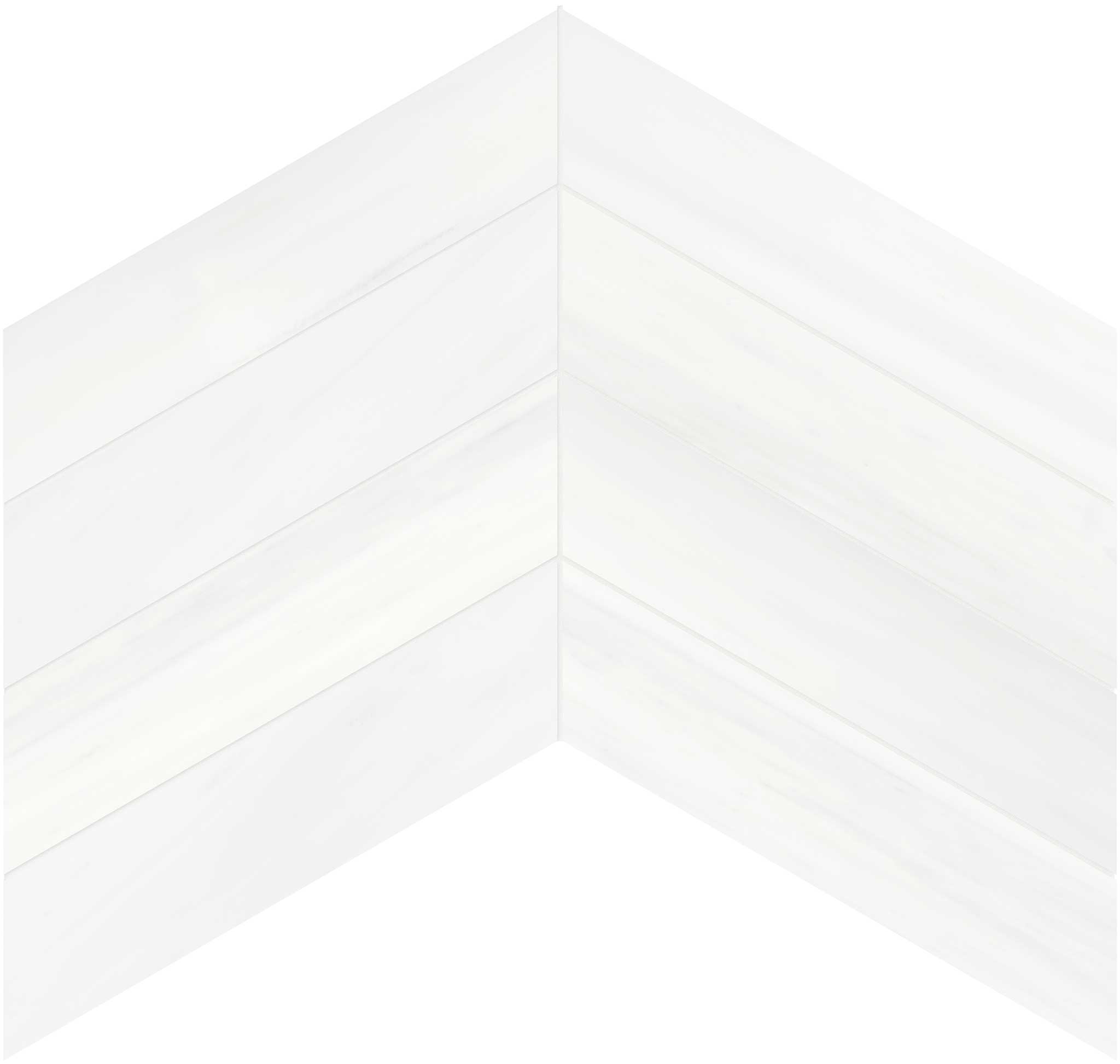 Cosmo Lumino 2x8.5 Chevron Mosaic | North Hills Flooring