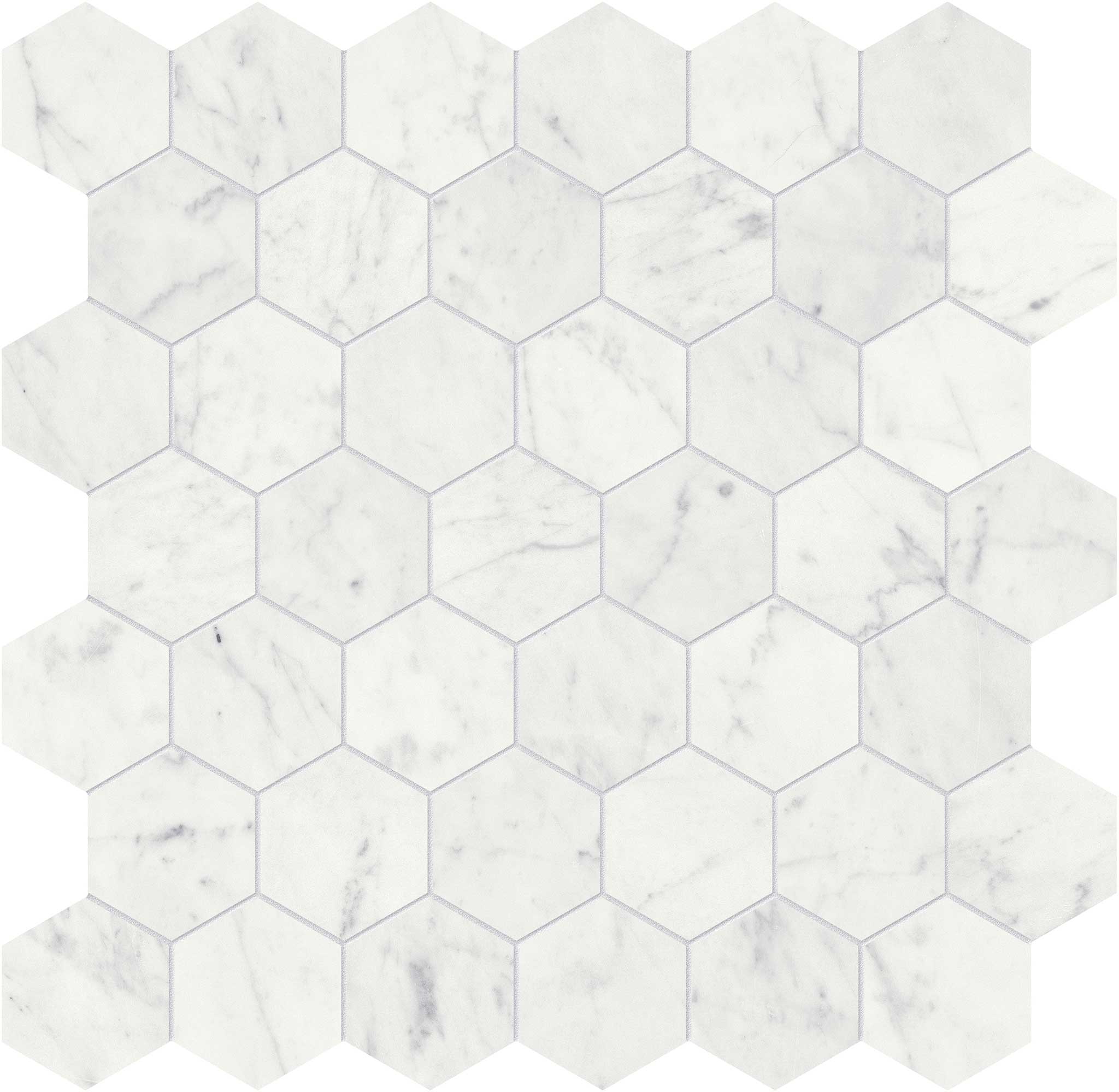 Eterna Bianco 2 Honed Hexagon Mosaic | North Hills Flooring