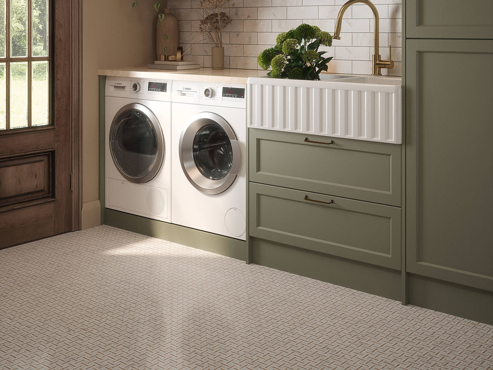 Gazebo Cream Mosaic | North Hills Flooring