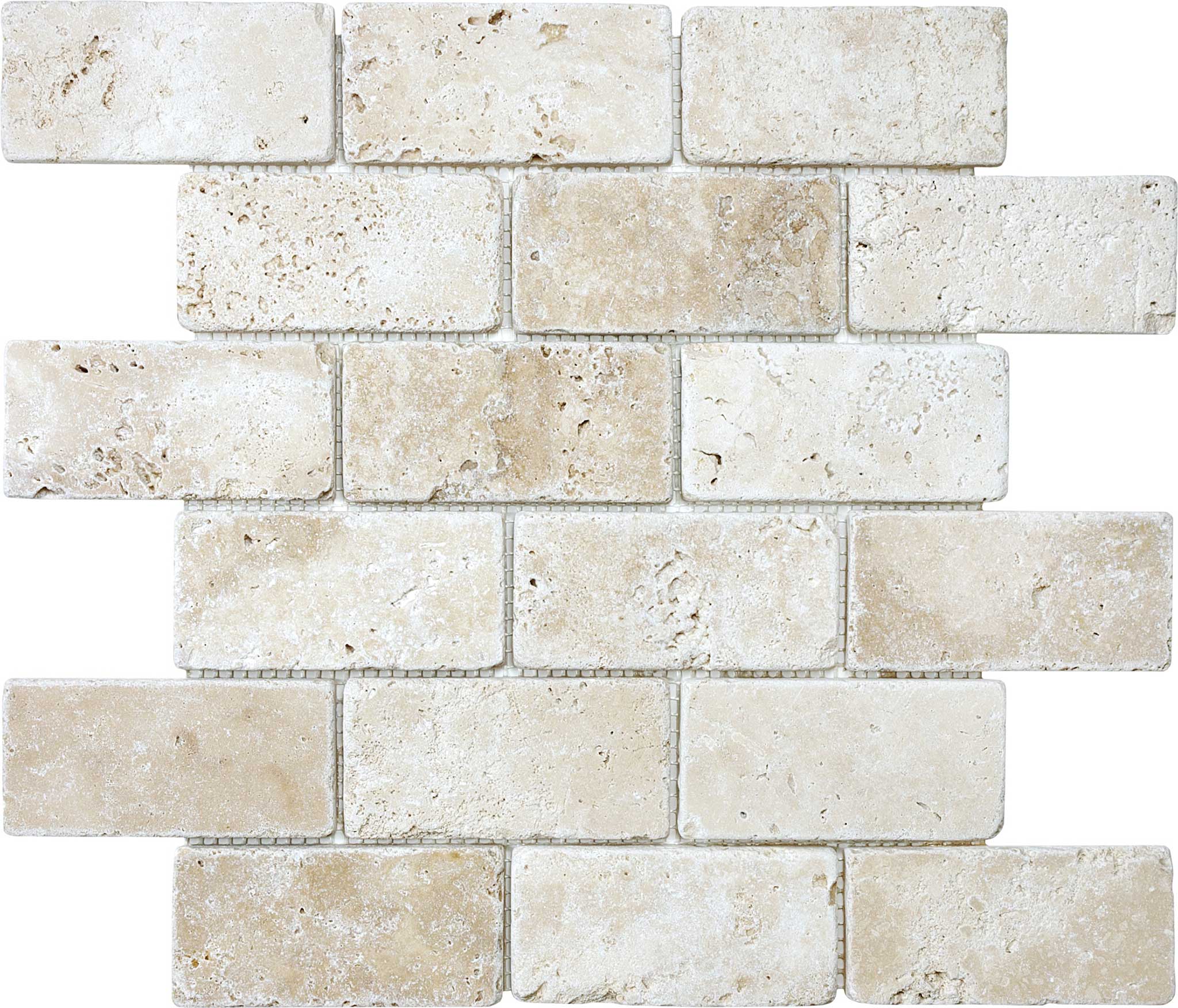Ivory 2x4 Brick Mosaic | North Hills Flooring
