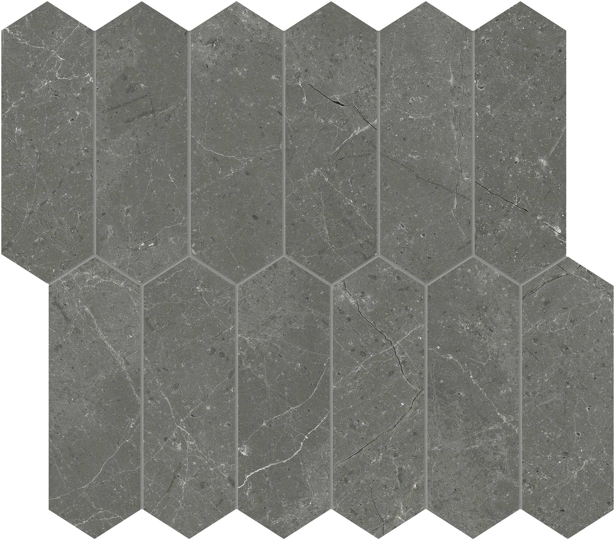 Stark Carbon 2x6 Picket Mosaic | North Hills Flooring