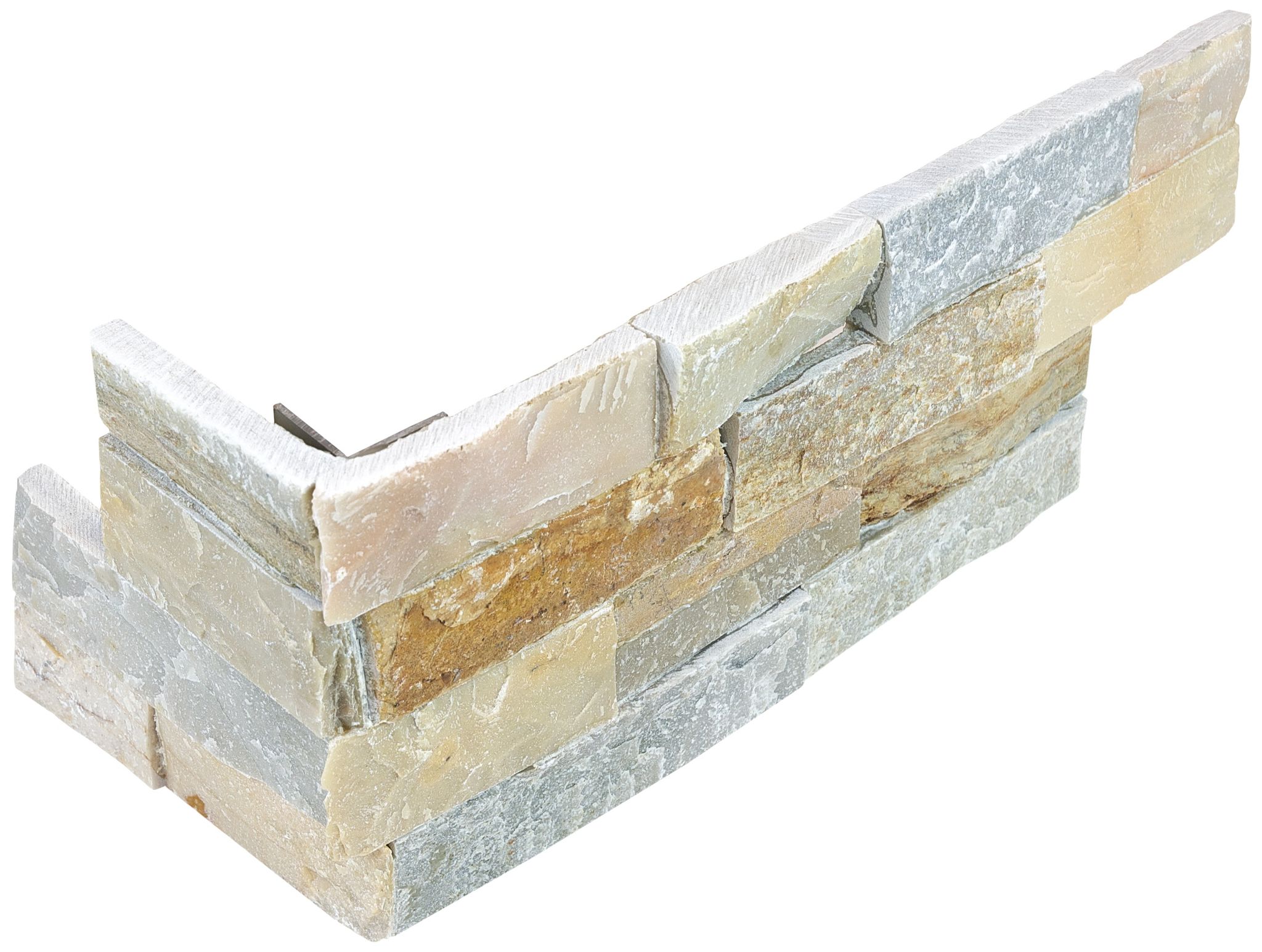 Ledger Stone 6x18 Beach Walk Assembled Corner | North Hills Flooring