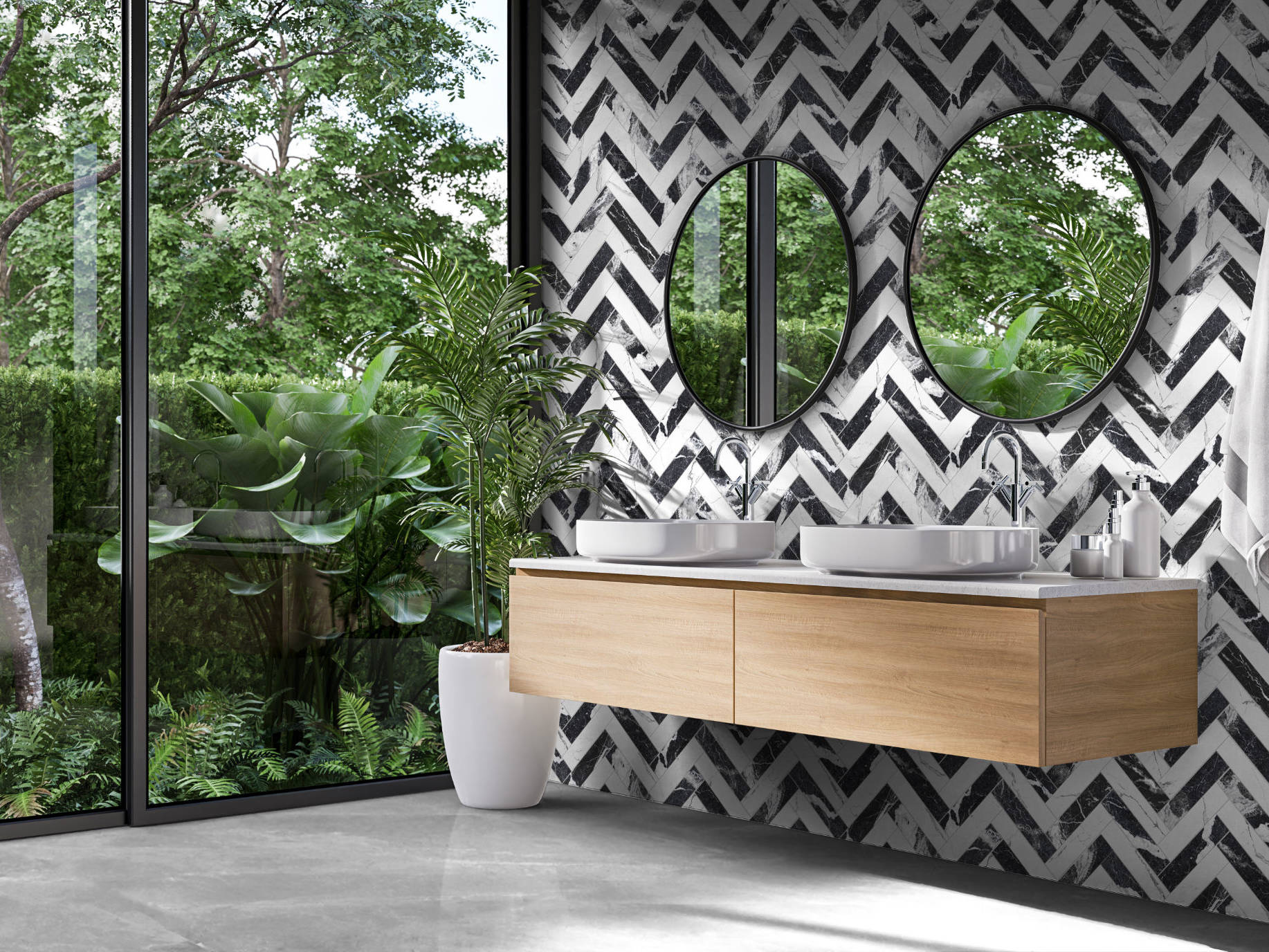 Obsession Nero & Statuario  | North Hills Flooring
