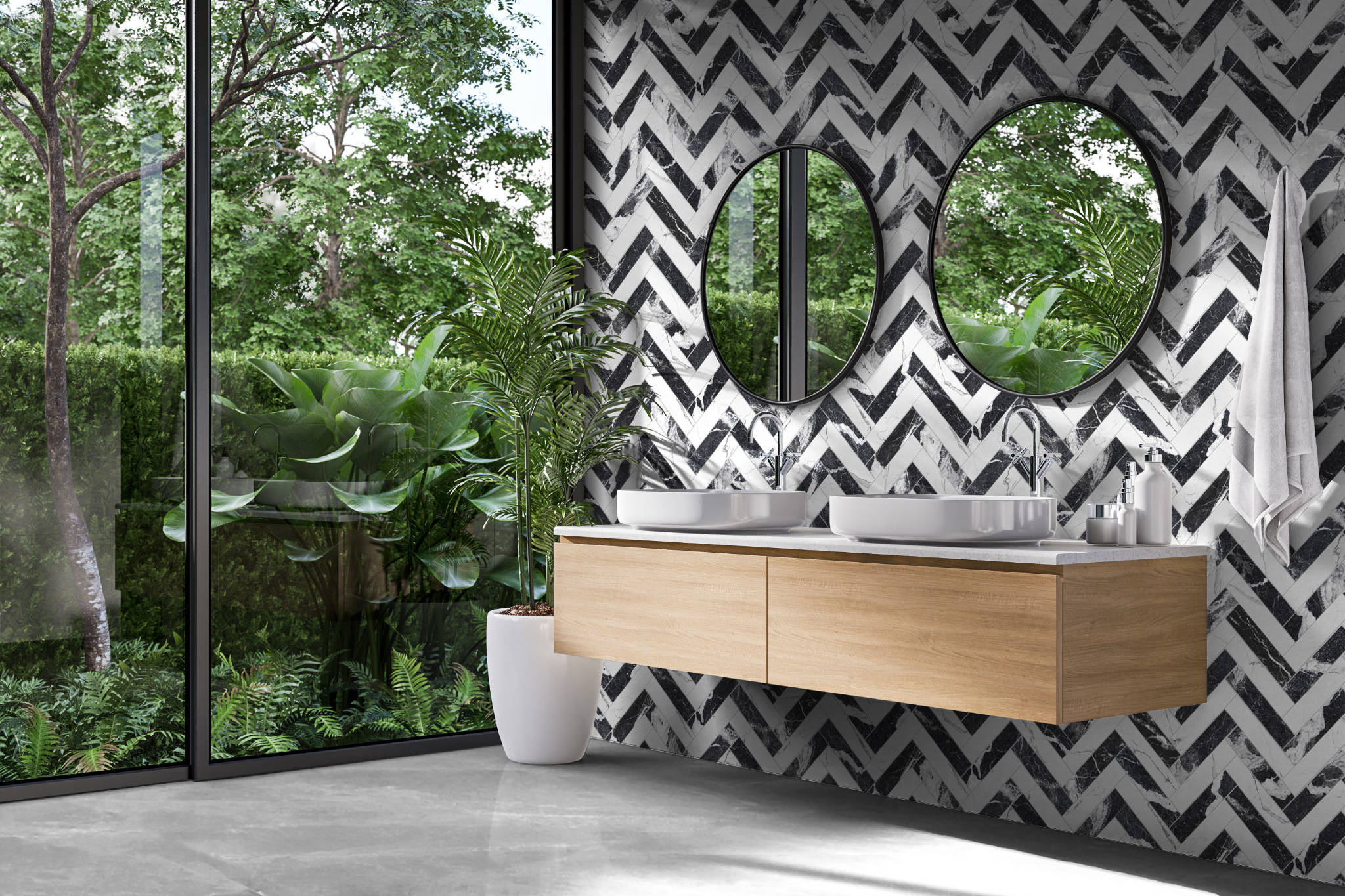 Obsession Nero & Statuario  | North Hills Flooring