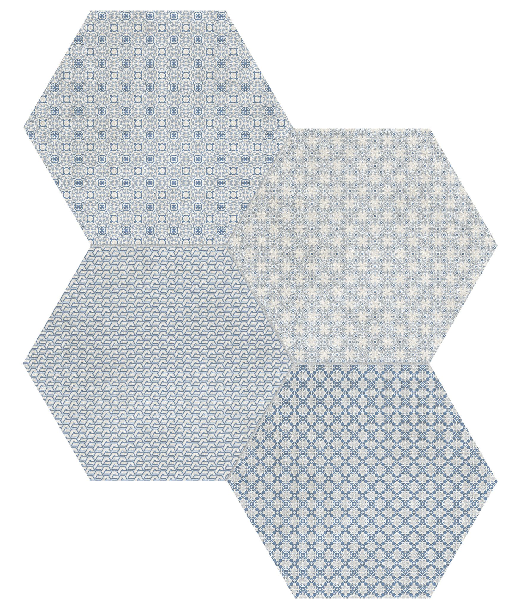 Tapestri 8.5 Denim Blend Hexagon | North Hills Flooring